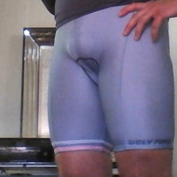 WHAT I WEAR TO MY COED CYCLING GROUP....BULGING SPANDEX!