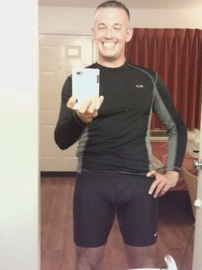 WHAT I WEAR TO MY COED CYCLING GROUP....BULGING SPANDEX!