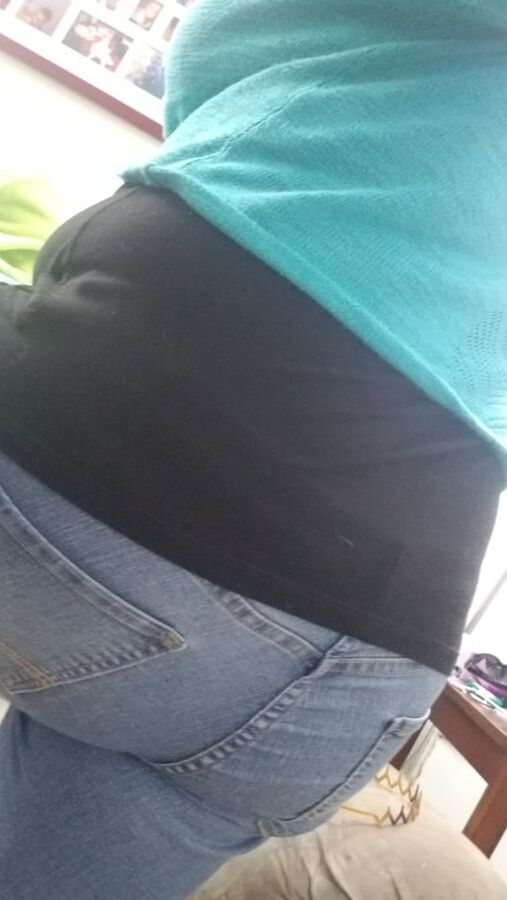 Blue lace panty tease  bored housewife milf bbw