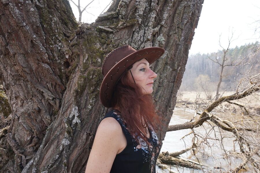 Near the tree