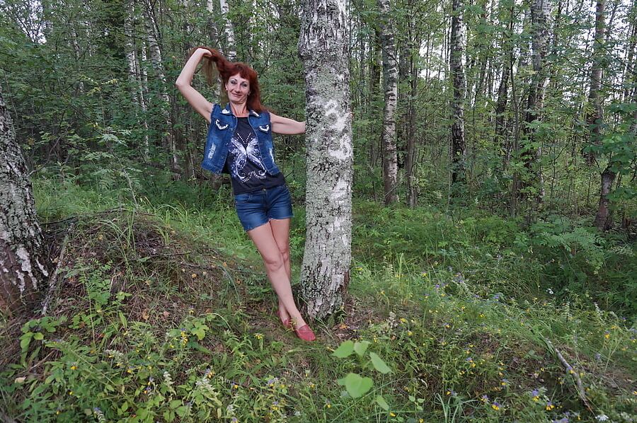 In birch Forest