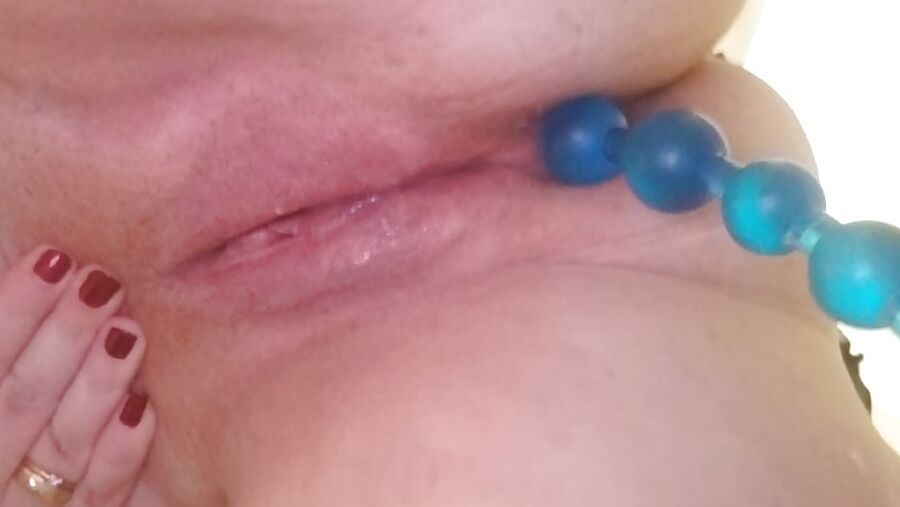 Anal beads linking front to back ..... and other fun milf