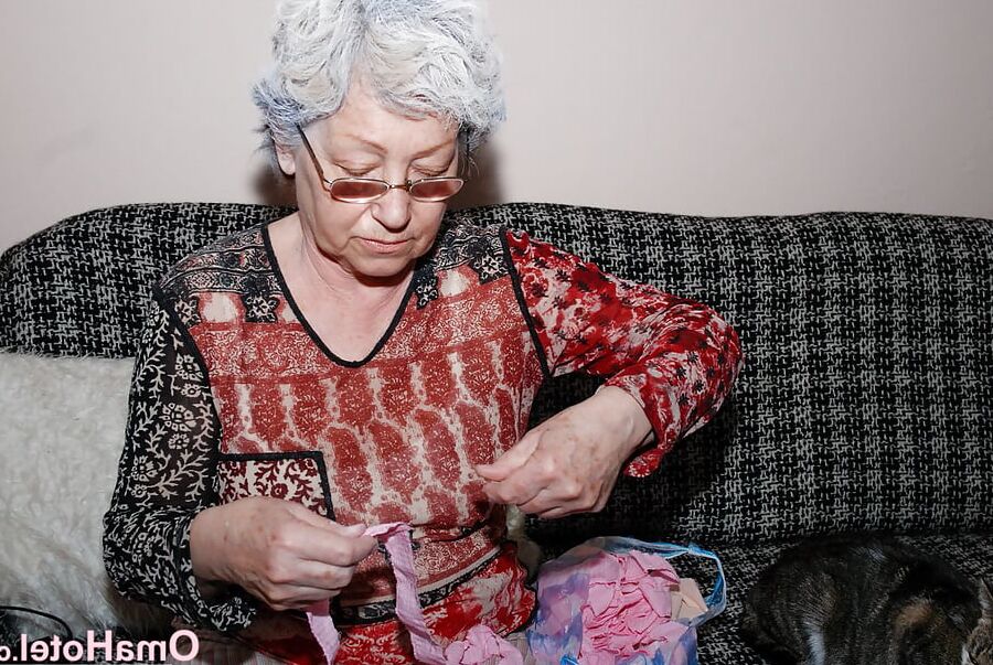 Granny pictured with adult toy
