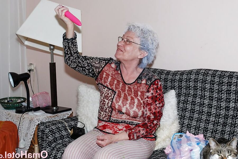 Granny pictured with adult toy