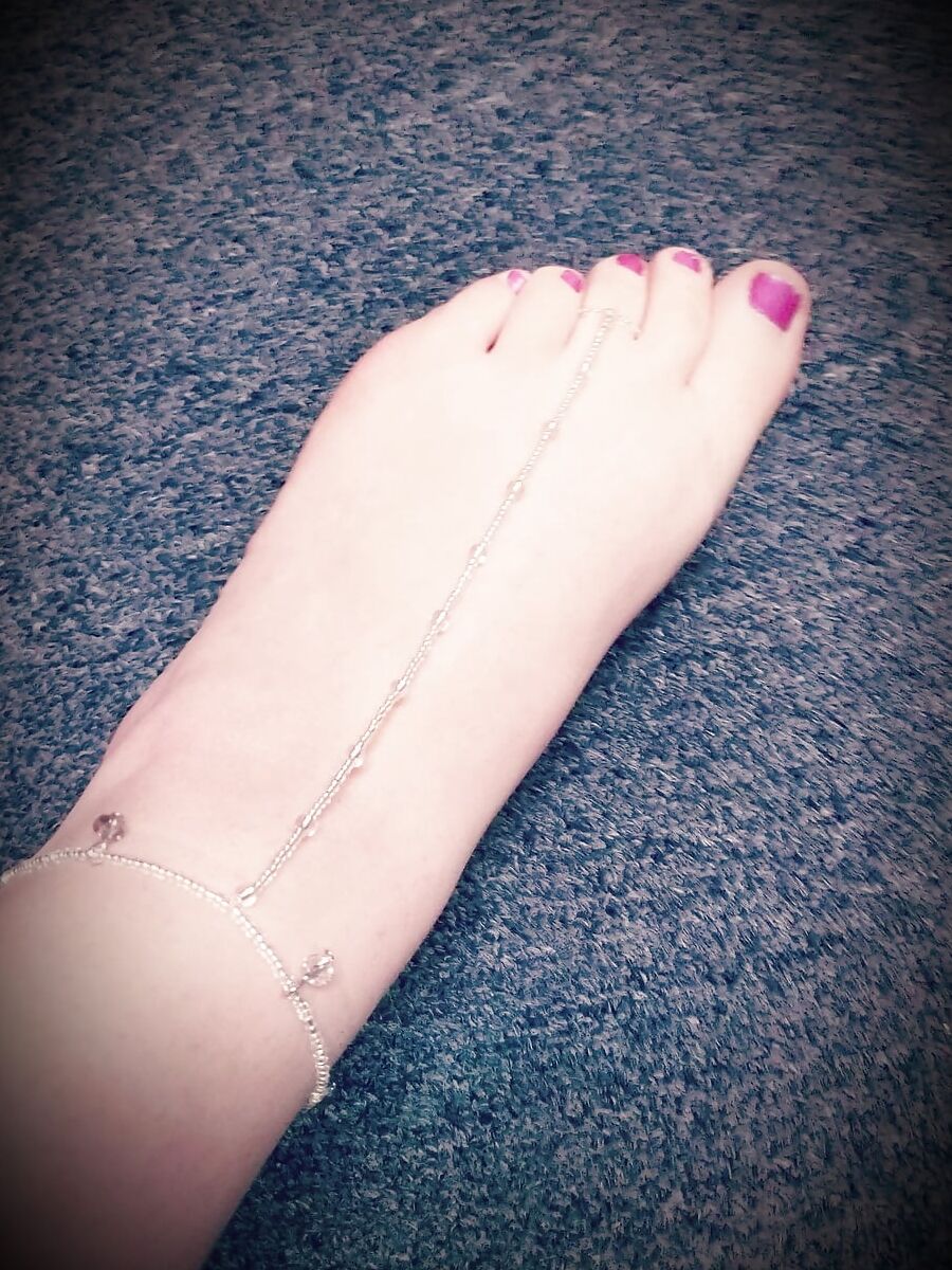 Pretty New Jewelry I made last night feet legs anklet skirt