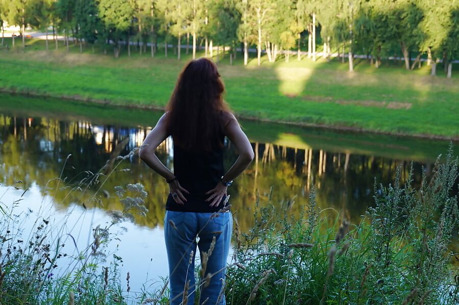 Upon Volga-river Golden Evening