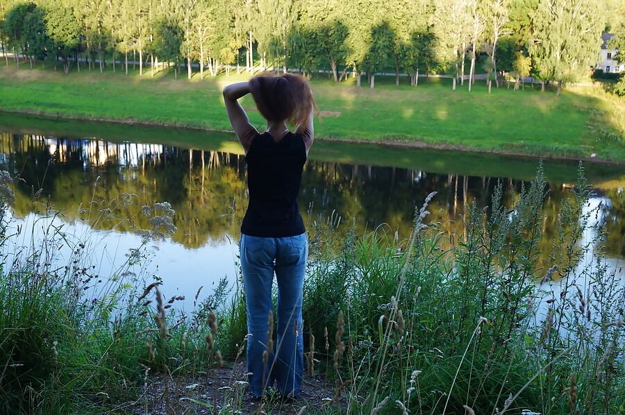 Upon Volga-river Golden Evening