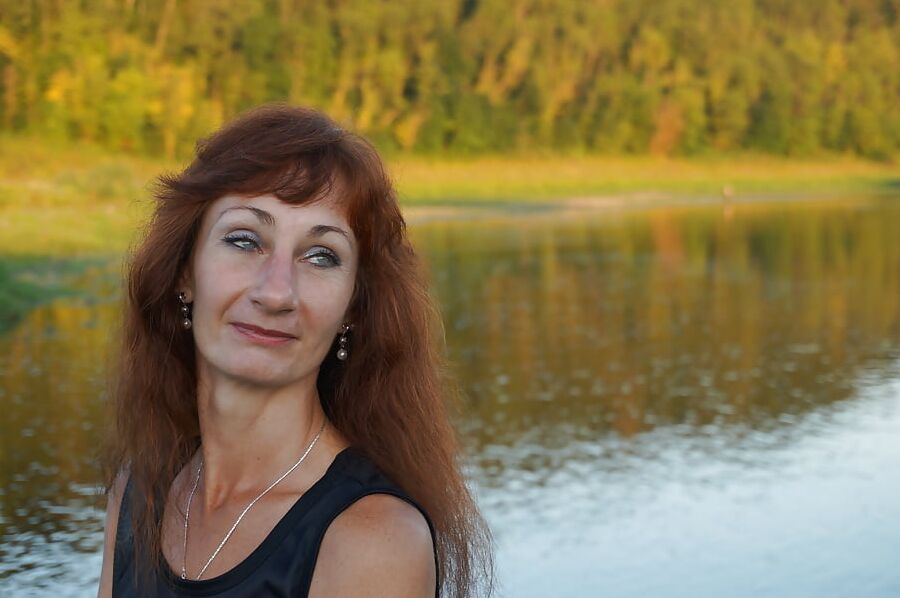 Upon Volga-river Golden Evening