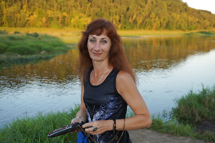 Upon Volga-river Golden Evening