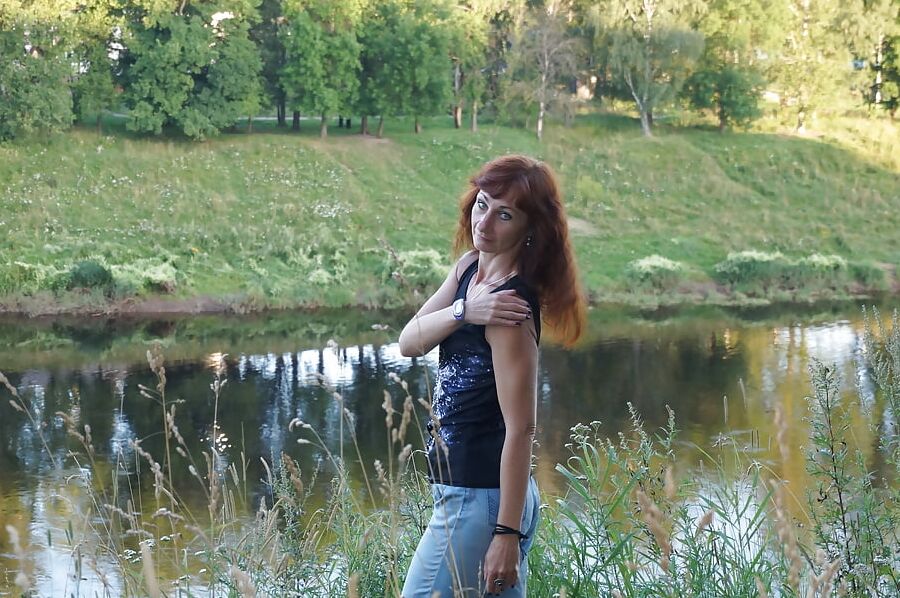 Upon Volga-river Golden Evening