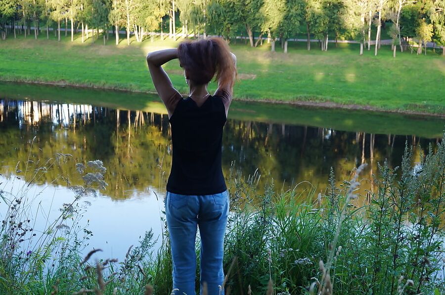 Upon Volga-river Golden Evening