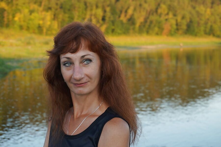 Upon Volga-river Golden Evening