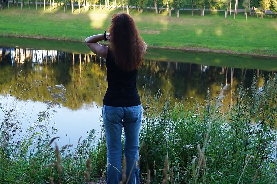 Upon Volga-river Golden Evening