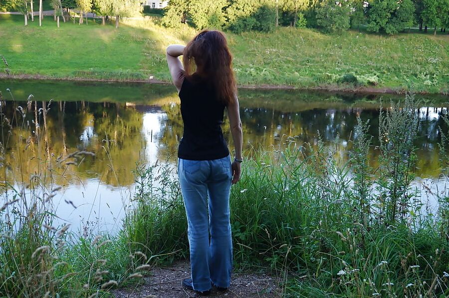 Upon Volga-river Golden Evening