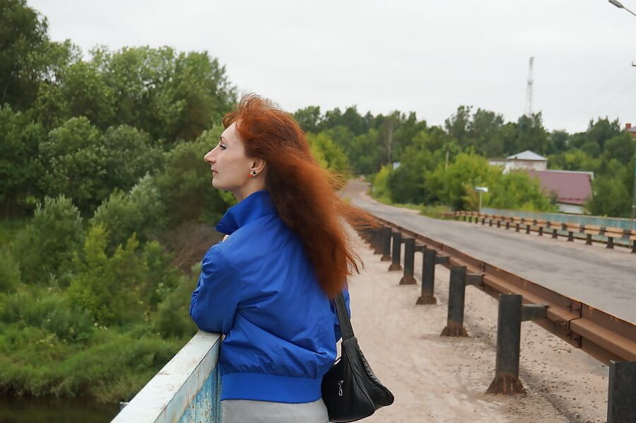 On vazuza-river in cold weather