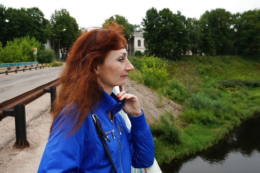 On vazuza-river in cold weather