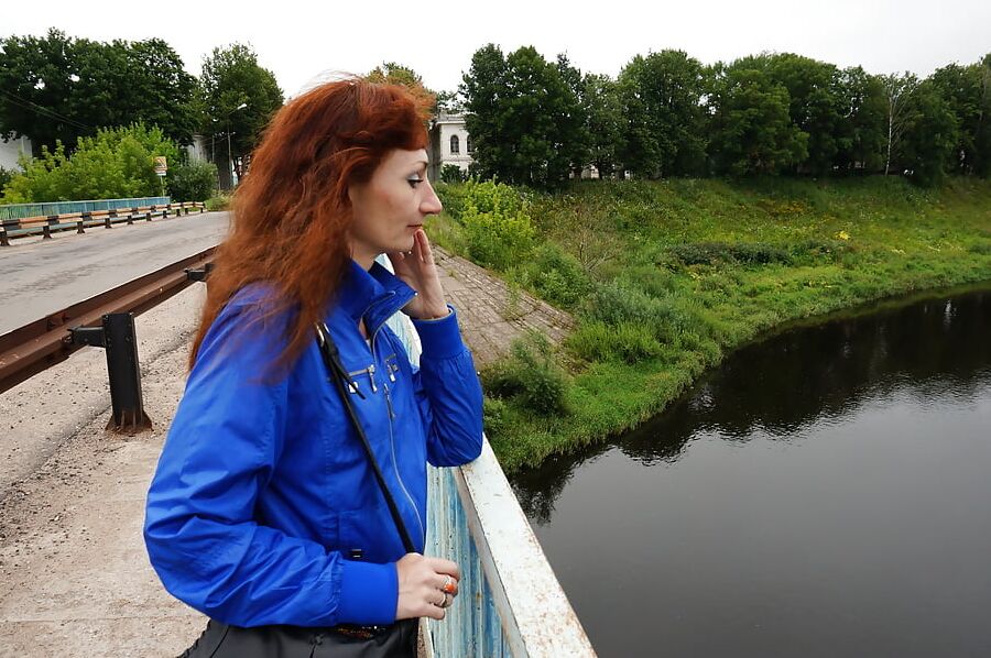 On vazuza-river in cold weather