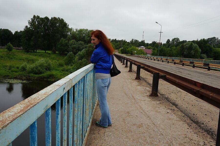 On vazuza-river in cold weather