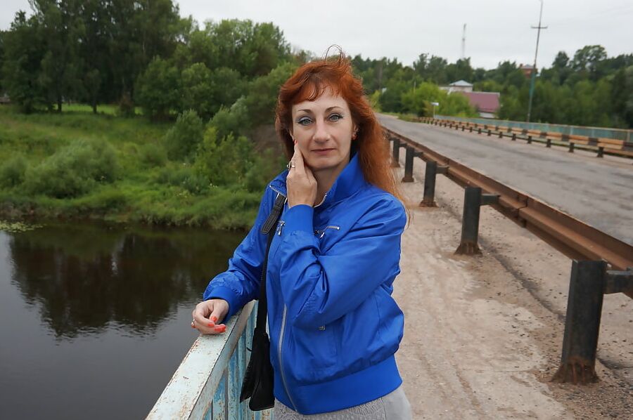 On vazuza-river in cold weather