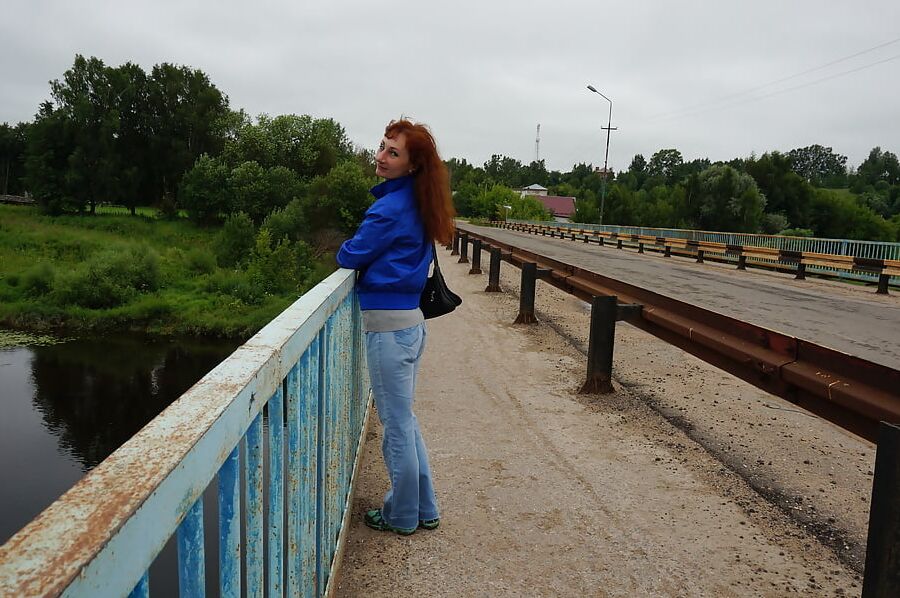 On vazuza-river in cold weather