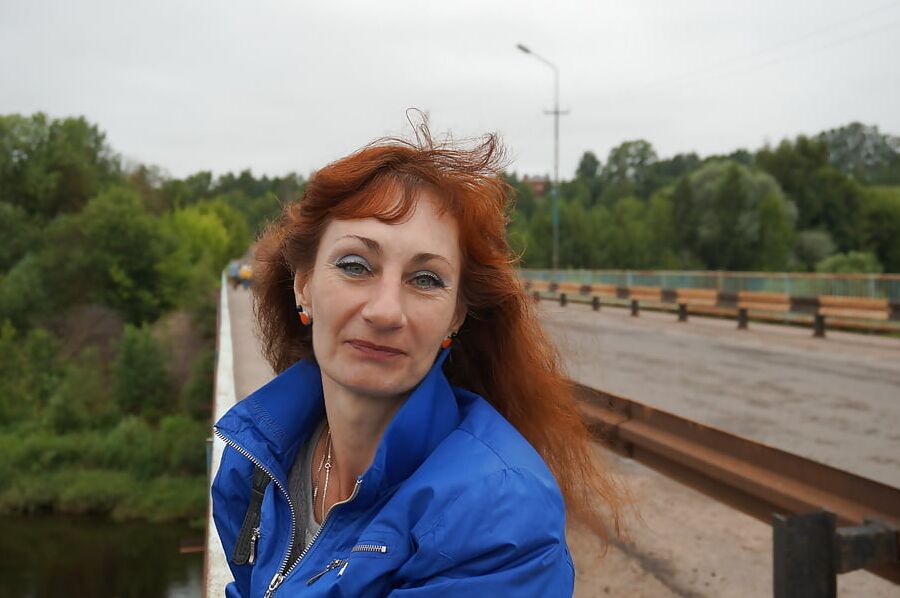On vazuza-river in cold weather
