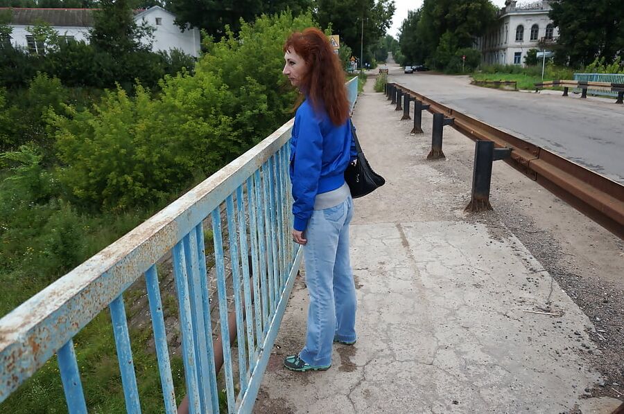 On vazuza-river in cold weather