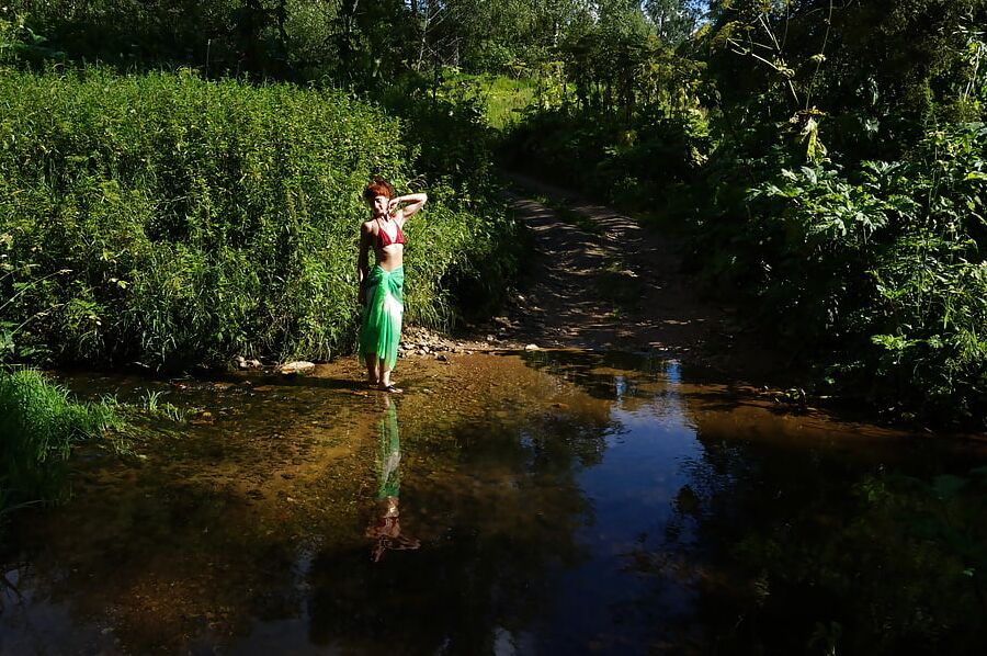 Green Shawl Volga-river