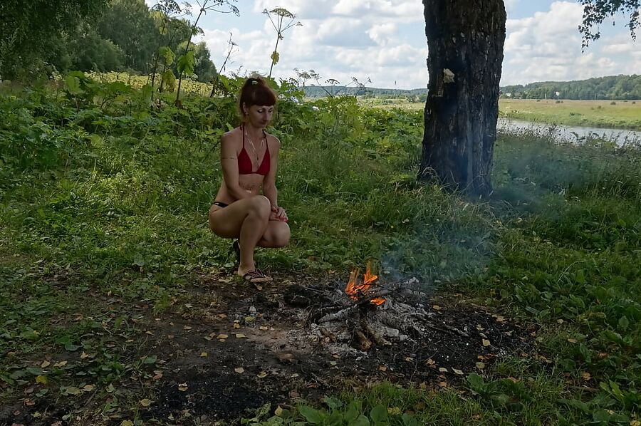 Green Shawl Volga-river