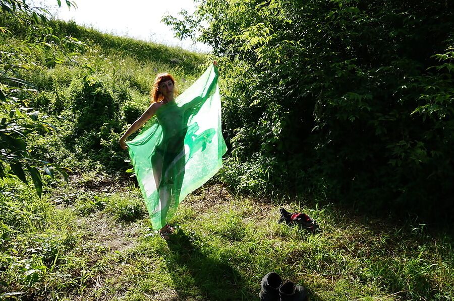 Green Shawl Volga-river