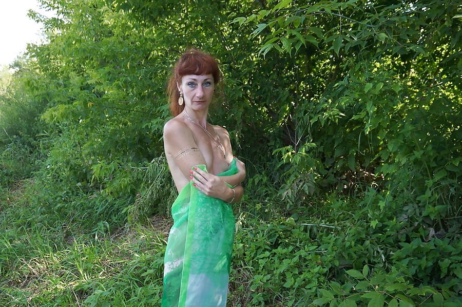 Green Shawl Volga-river