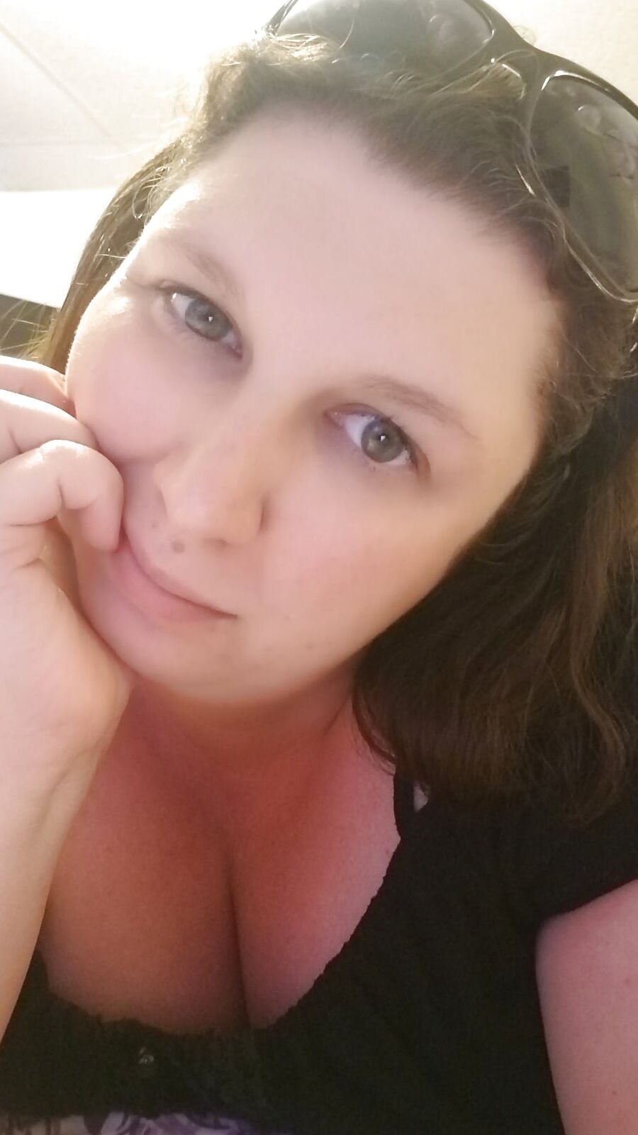Plugged for the night. Hot pink and black panties & bra milf