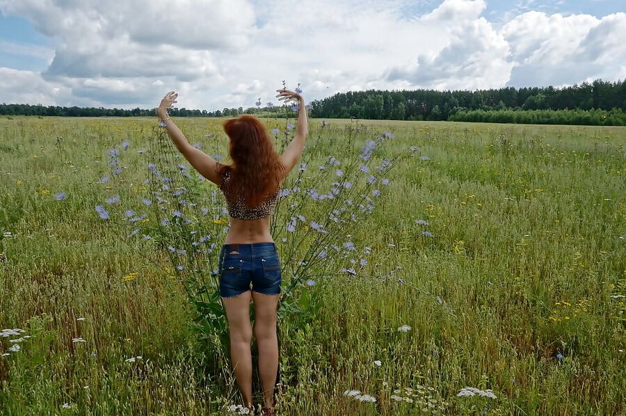 In spring Field