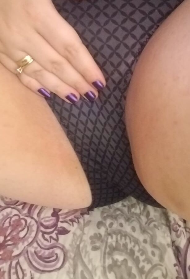 Naughty housewife tease black heels and red lingerie. Milf