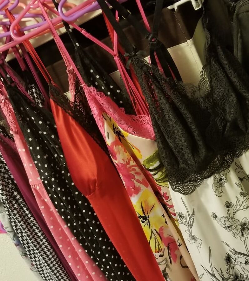 Little black nightie and heels.... milf  housewife tease