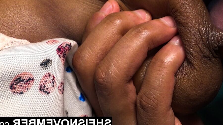 Getting my big black titties and nipples sucked hard