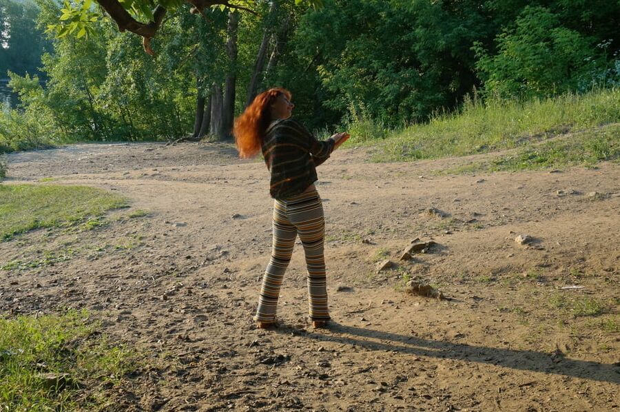 Redhair on slope