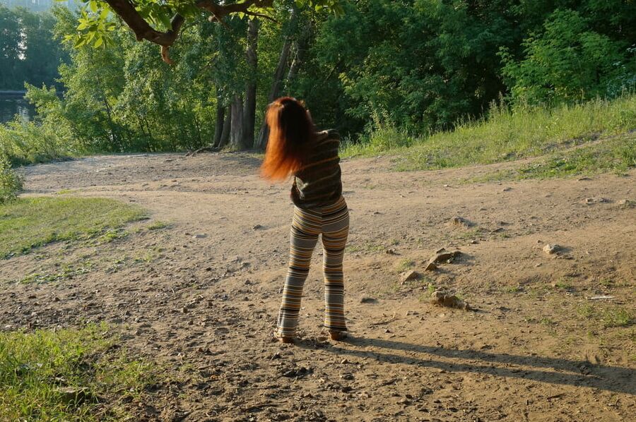 Redhair on slope