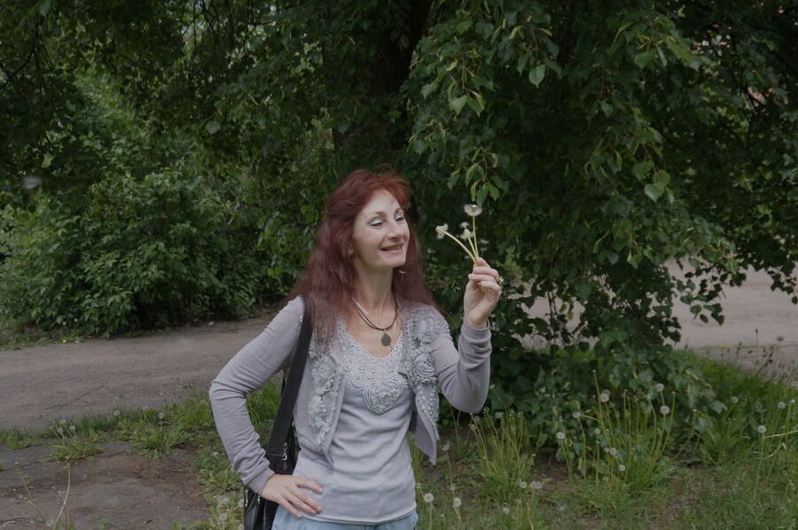 With dandelion flowers 2