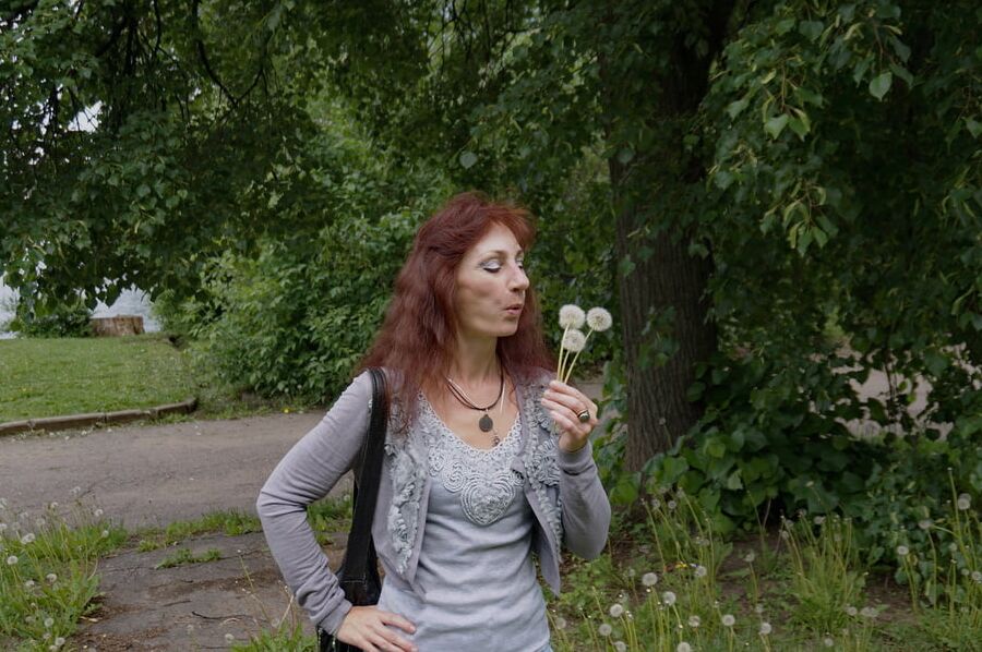 With dandelion flowers 2