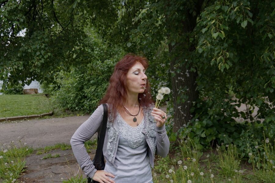 With dandelion flowers 2