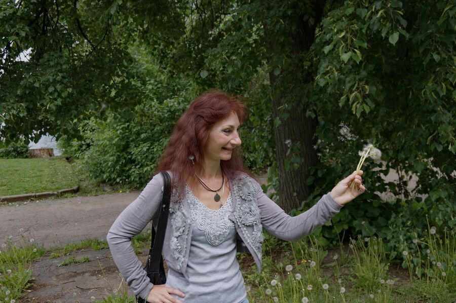 With dandelion flowers 2
