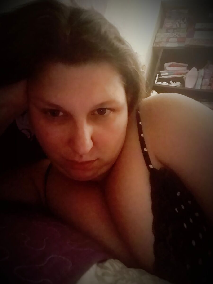 Milf playing before bed Black Nightie... bored housewife
