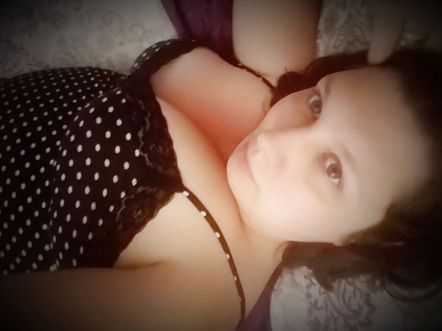 Milf playing before bed Black Nightie... bored housewife