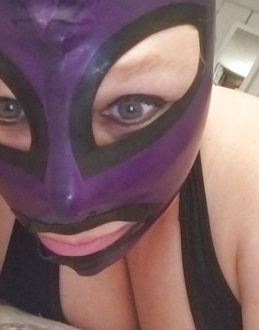 Latex Hoods are so much fun and set the mood just right....