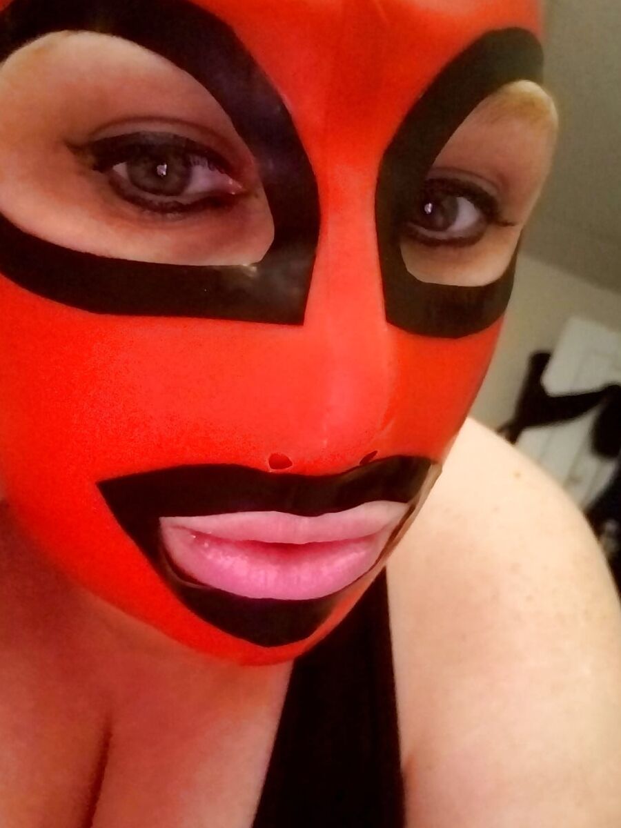 Latex Hoods are so much fun and set the mood just right....