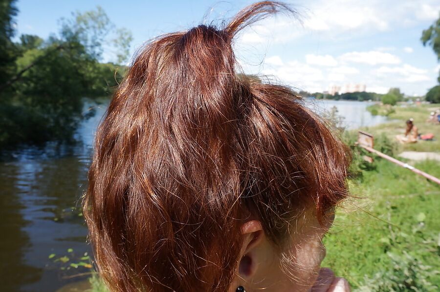 Swimmind in Moscow's pond