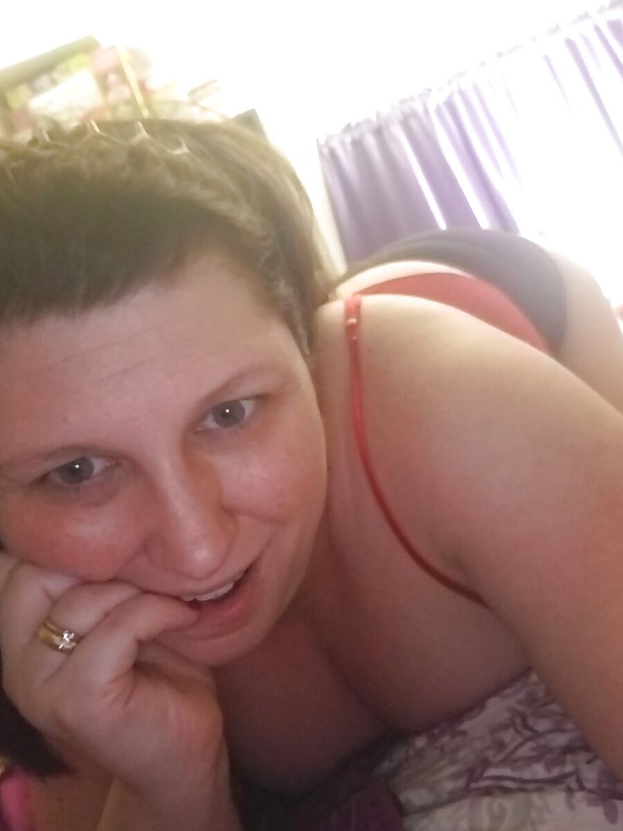 Red lingerie, big boobs and a butt plug....