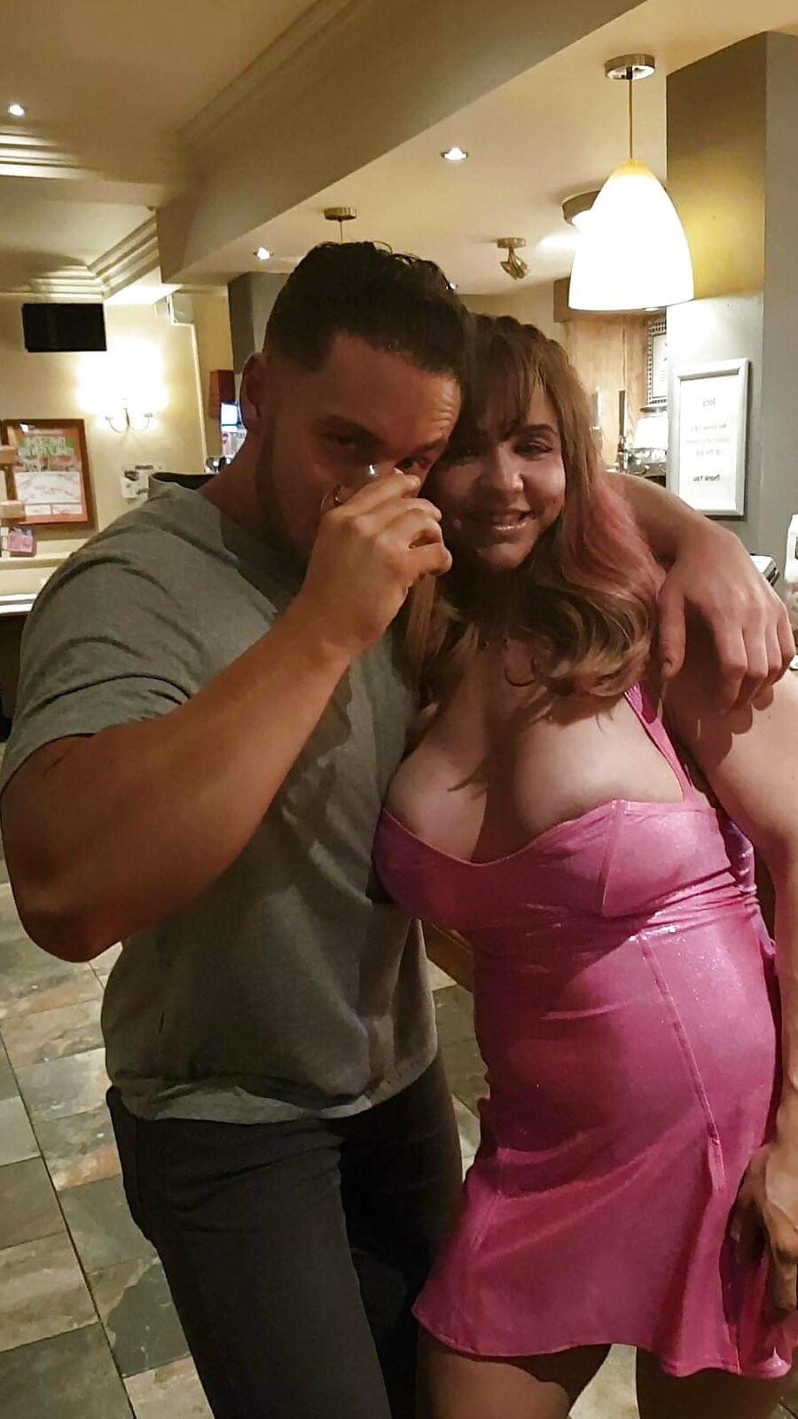 Getting ready to go out clubbing with these big titties!