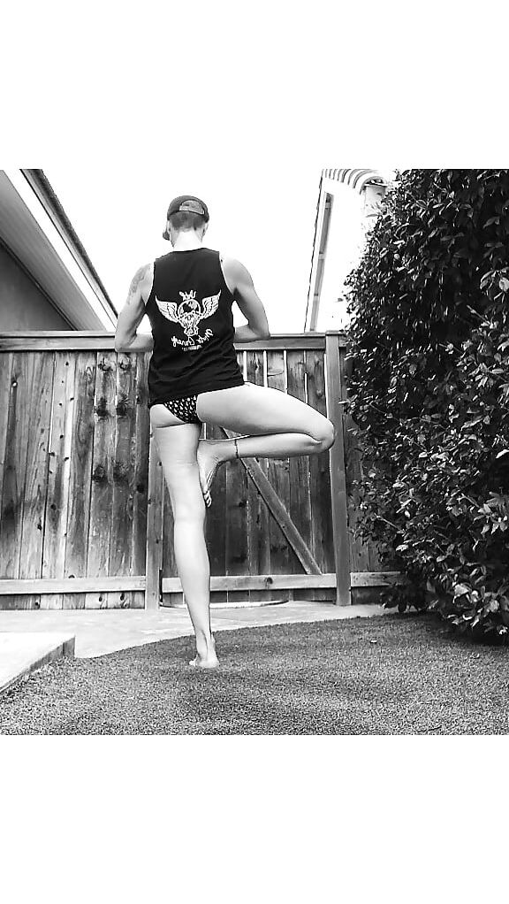 Backyard stretching