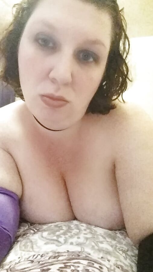Sexy Purple Corset and Heels